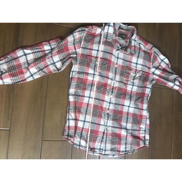 Eddie Bauer Mens Plaid Flannel Shirt Long Sleeve Button Down Casual Workwear - Picture 6 of 7